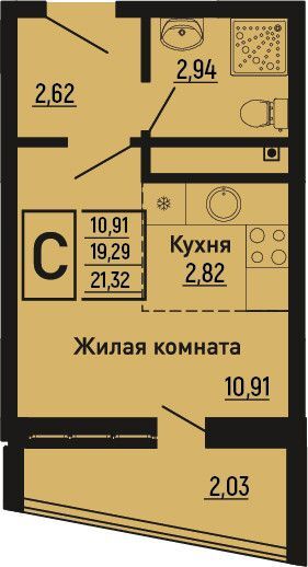 квартира р-н Туапсинский с Ольгинка мкр 3-й 23 фото 1