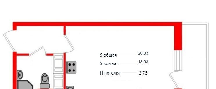 квартира р-н Всеволожский г Кудрово ул Столичная 6к/2 Улица Дыбенко, Заневское городское поселение фото 7