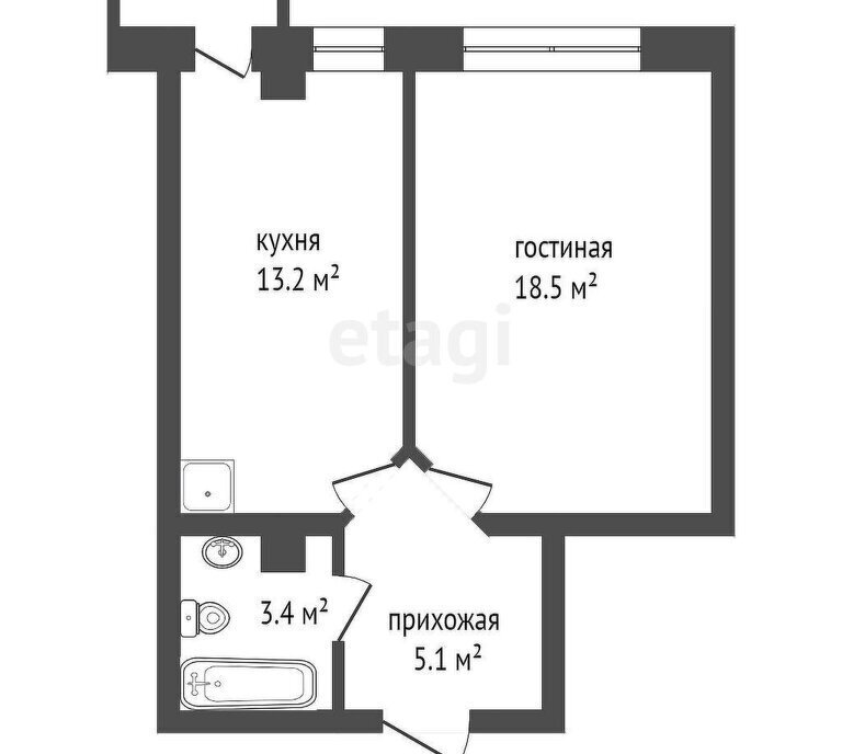 квартира г Красноярск ул Микуцкого 3 фото 14