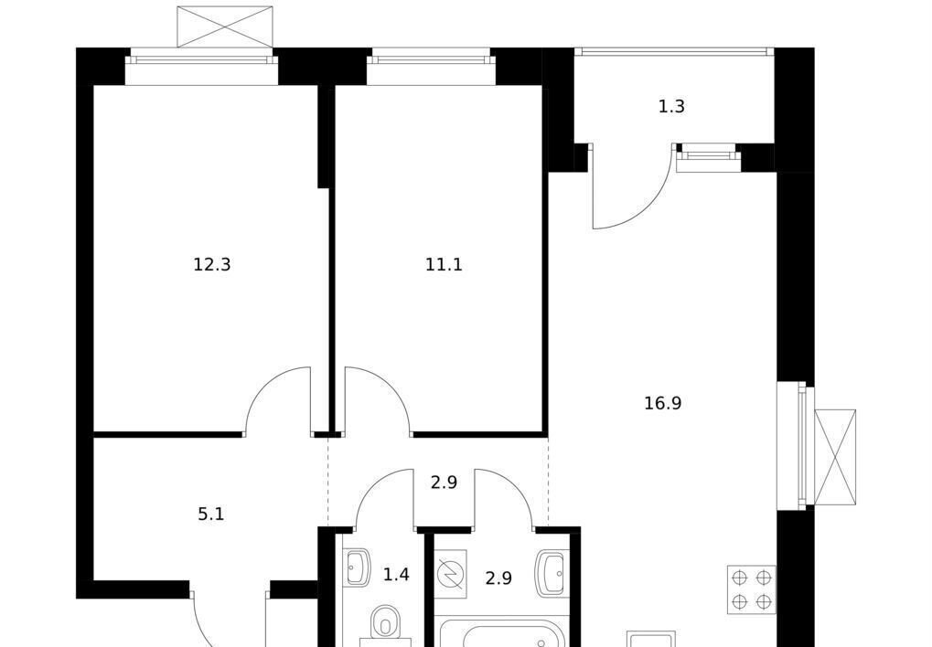 квартира г Екатеринбург Машиностроителей жилой комплекс «Космонавтов 11» 11 корп. 4. 2 фото 1