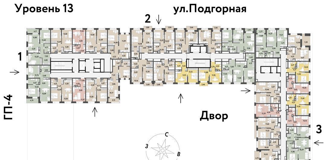 квартира г Тюмень р-н Калининский ул Подгорная 73 фото 2