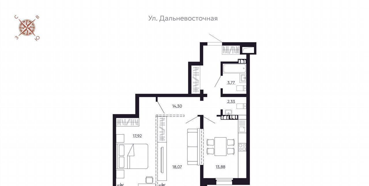 квартира г Иркутск р-н Октябрьский наб. Верхняя, 65 фото 5