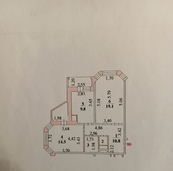 квартира г Липецк р-н Октябрьский ул Шерстобитова С.М. 12 фото 26