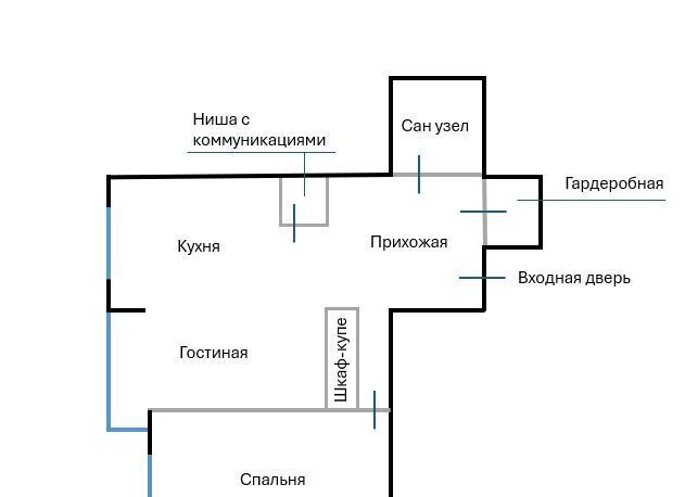 квартира городской округ Одинцовский с Ромашково ул Никольская 8к/3 Молодёжная фото 22