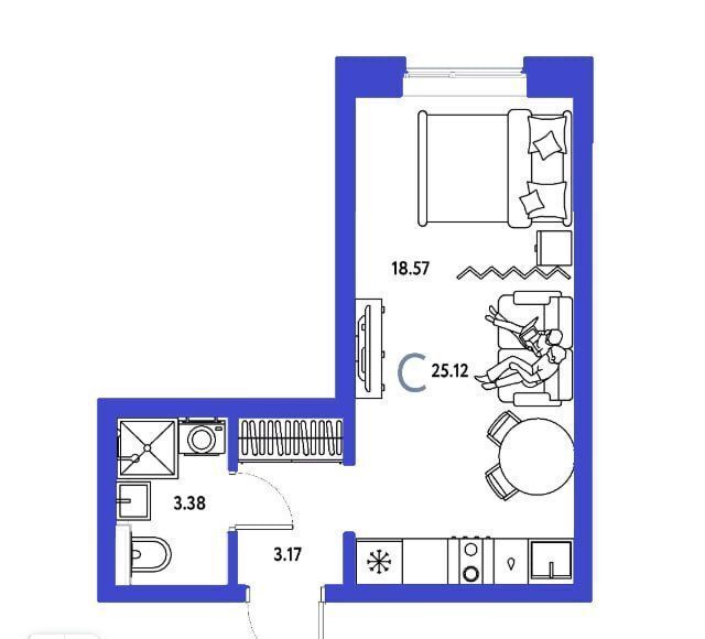 квартира г Тюмень р-н Калининский ул Краснооктябрьская 10 корп. 3 фото 15