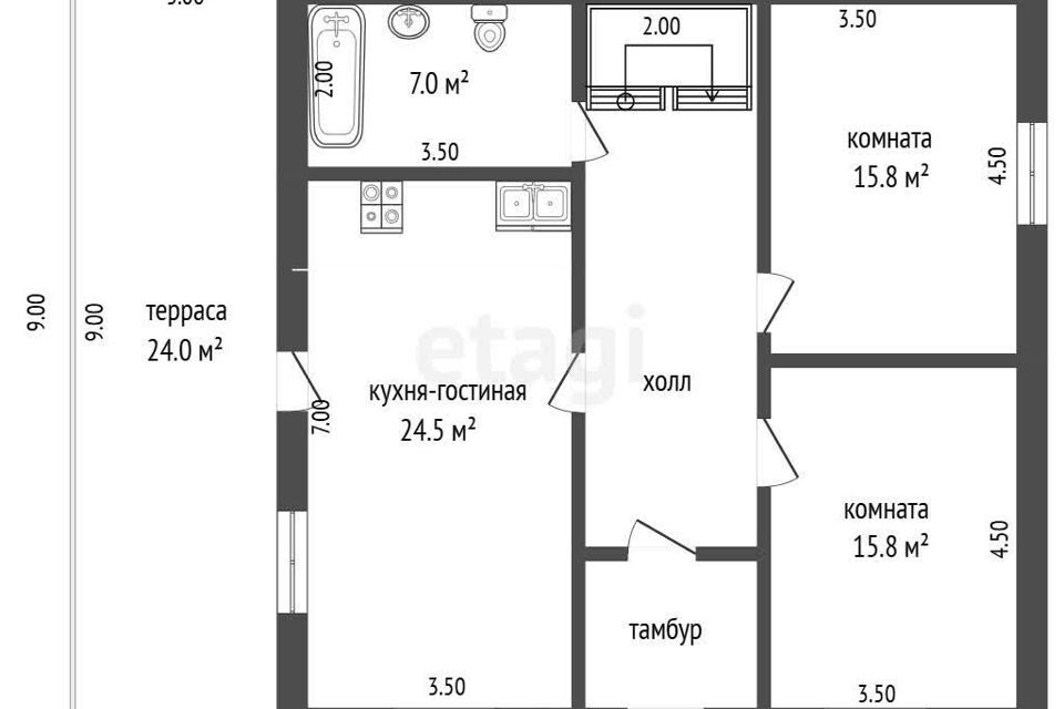 дом р-н Ярославский д Кузнечиха Строящееся здание фото 9