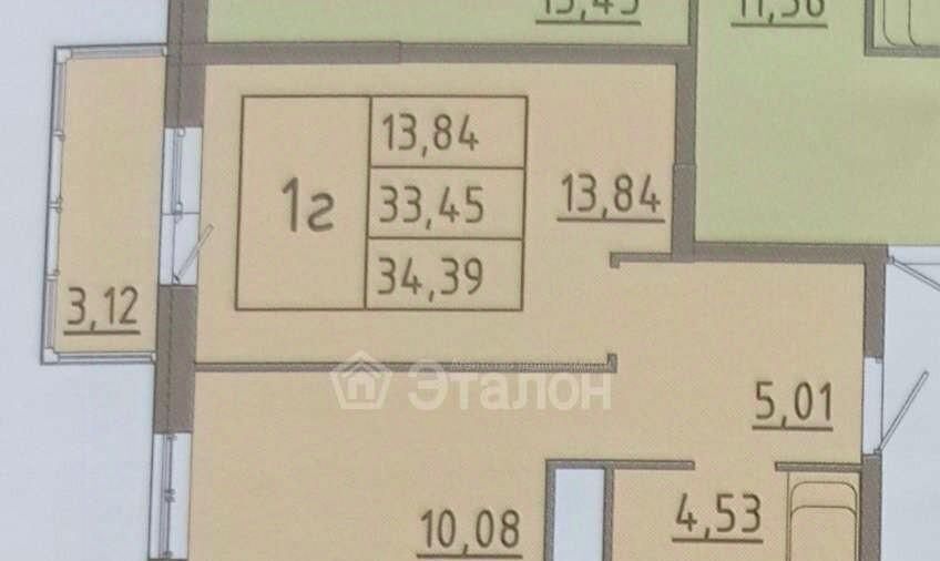 квартира г Волгоград р-н Советский ул им. Грибанова 1 фото 16