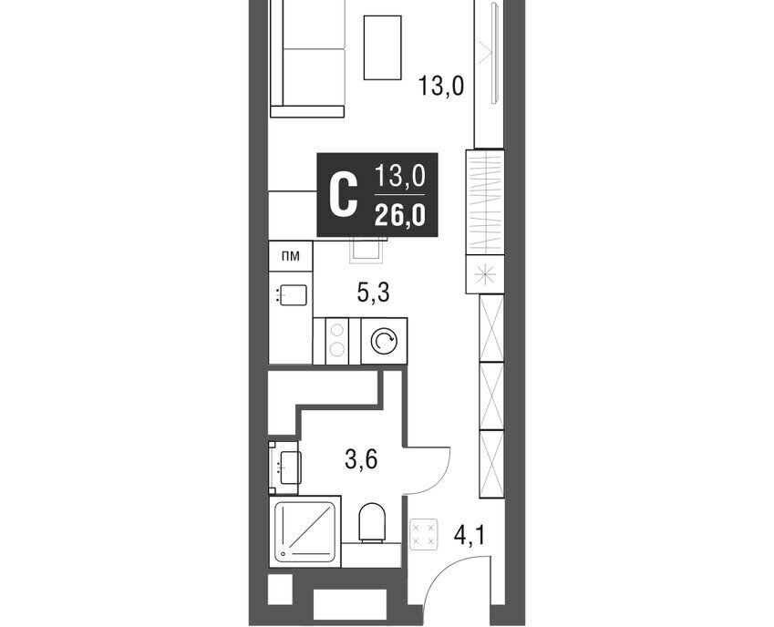 квартира г Москва метро Свиблово проезд Серебрякова 11к/2 фото 1