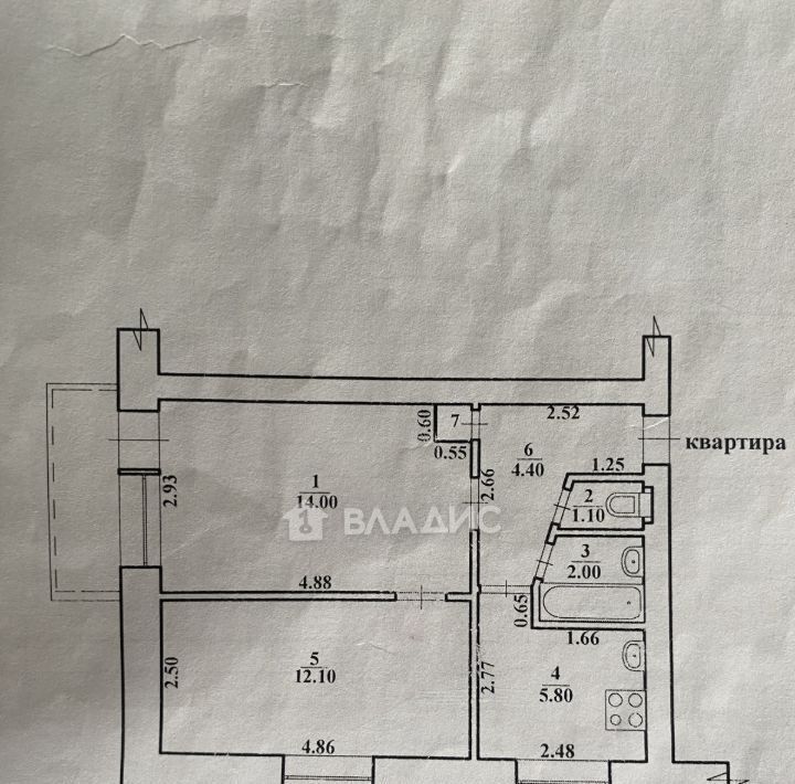 квартира г Волгоград р-н Кировский ул им. Кирова 109а фото 9