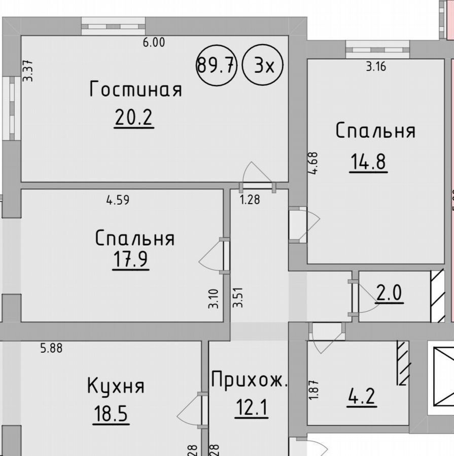 квартира г Черкесск ул Октябрьская 325б фото 4