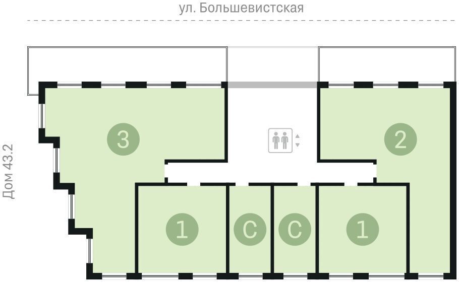 квартира г Новосибирск Речной вокзал ул Большевистская 88 фото 3