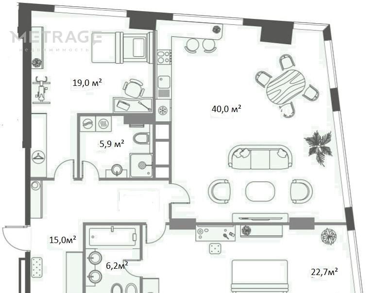 квартира г Москва метро Шаболовская ул Мытная 40к/2 фото 2