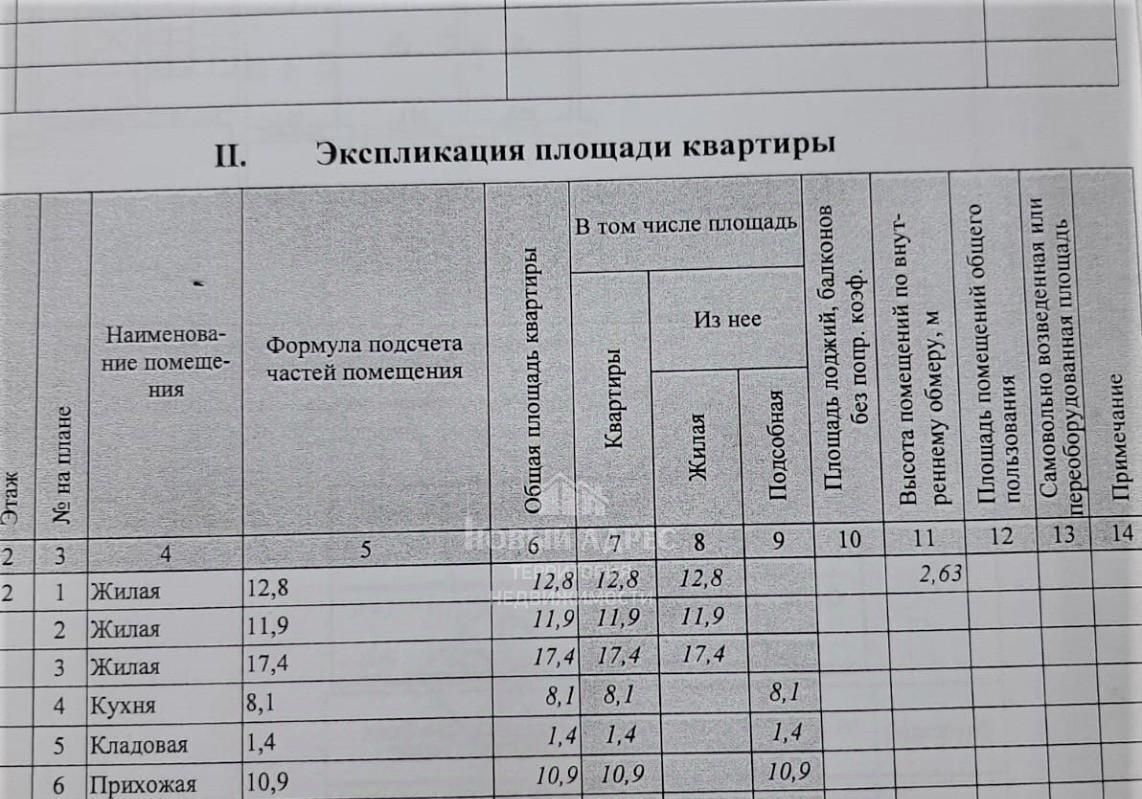 квартира г Калуга п Турынино р-н Октябрьский ул Льва Толстого 29 фото 17