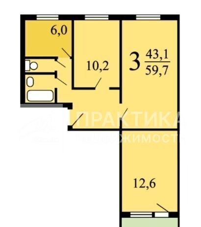 квартира г Москва метро Щелковская ул Уссурийская 1к/2 фото 18