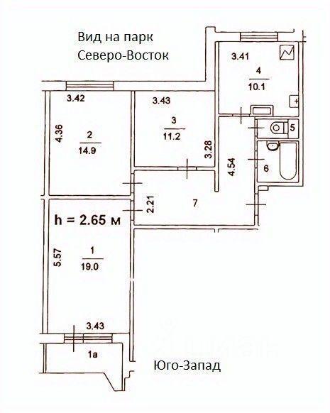 квартира г Москва ЮЗАО Южное Бутово ул Адмирала Лазарева 58 Микрорайон B, Московская область фото 2