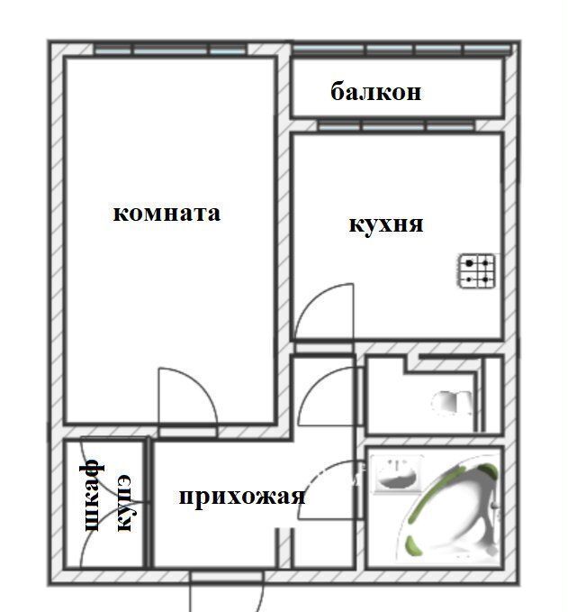 квартира р-н Всеволожский г Всеволожск ул Московская 28/5 Всеволожское городское поселение, мкр-н Южный фото 7