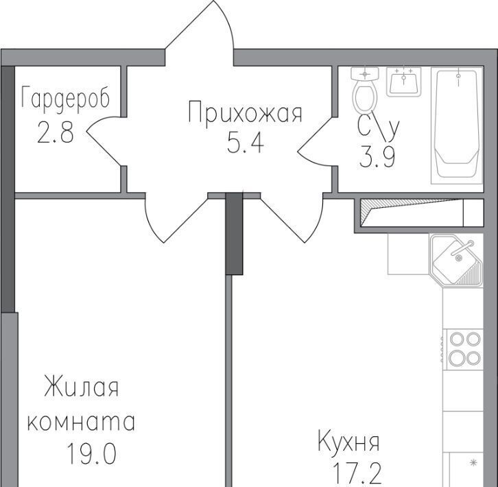 квартира г Липецк р-н Правобережный ЖК «Поколение» фото 1