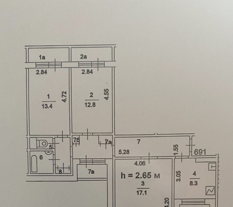 квартира г Москва метро Кантемировская ул Кантемировская 5к/4 фото 25