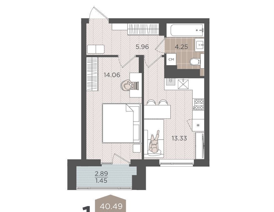 квартира г Калининград р-н Московский ул Батальная з/у 65Б фото 2