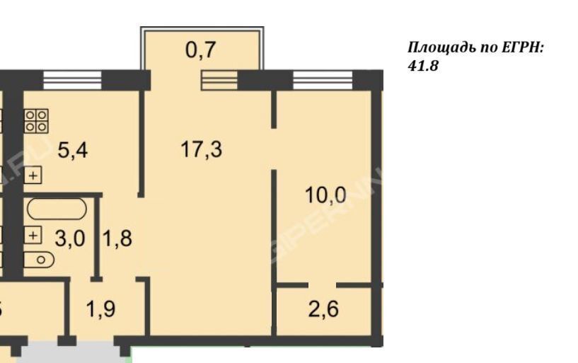 квартира г Нижний Новгород Парк культуры ул Лескова 42а фото 16