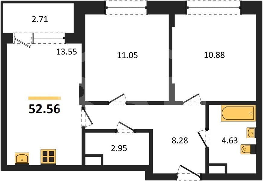 квартира г Воронеж р-н Железнодорожный ул Ленинградская 29кб фото 4