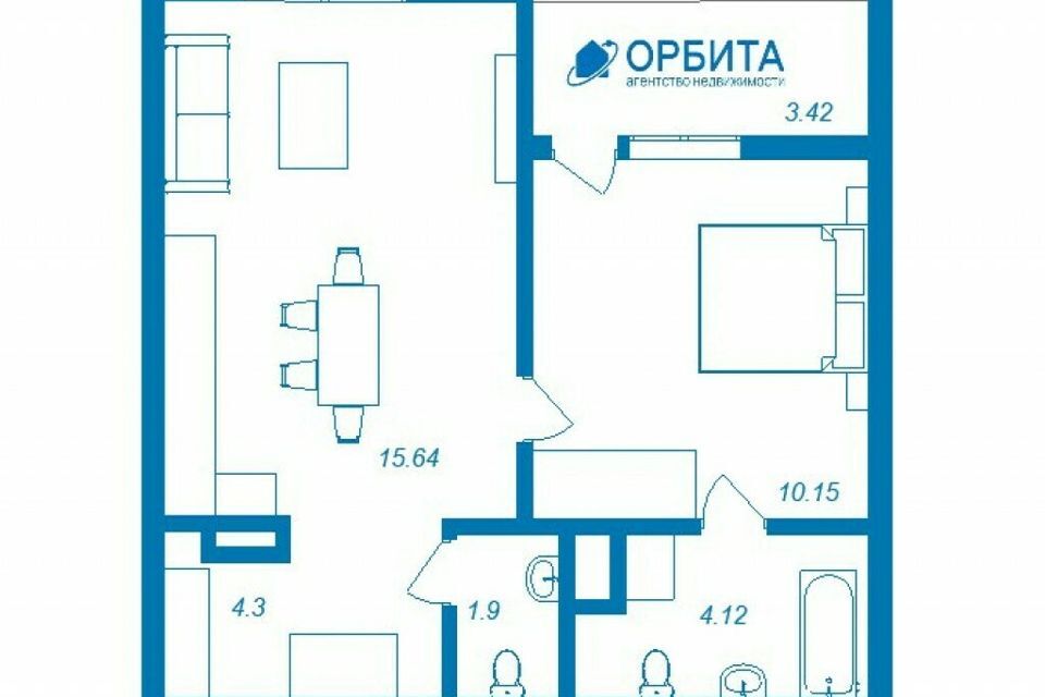 квартира р-н Тюменский д Патрушева ул Михаила Лермонтова 8 фото 9