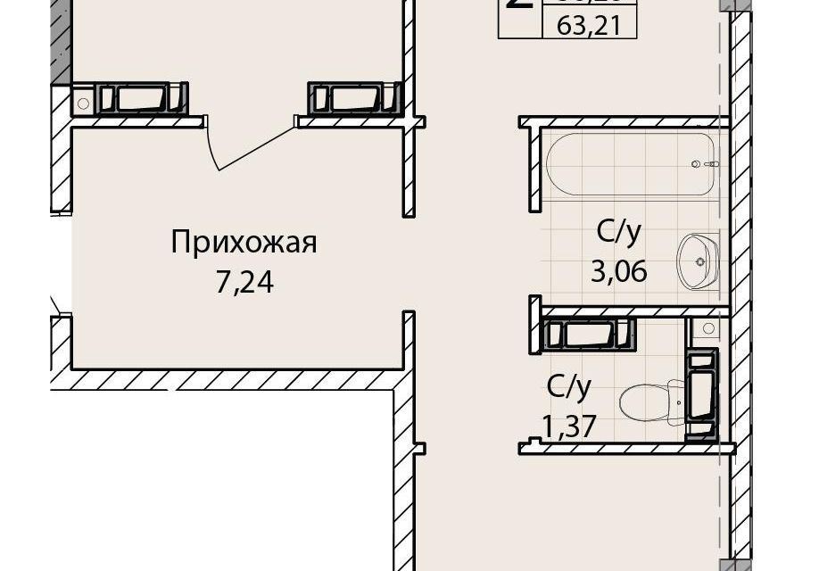 квартира г Севастополь Гагаринский, Порто Франко, троящийся жилой комплекс фото 1