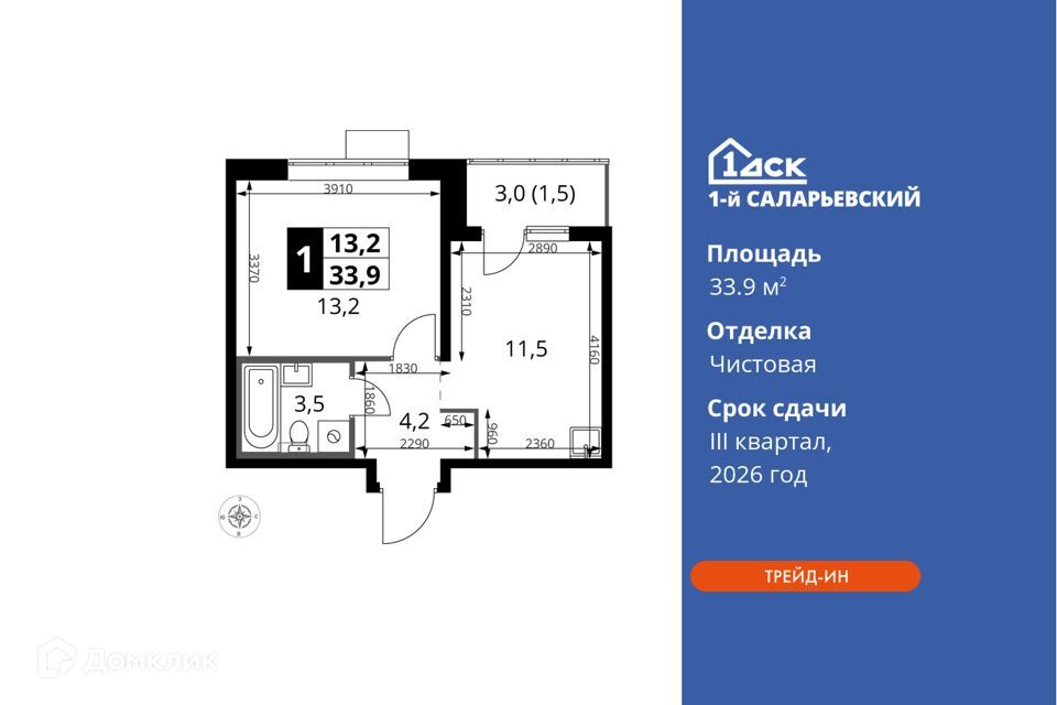 квартира г Москва Новомосковский административный округ, Автомастер, торговый комплекс фото 1