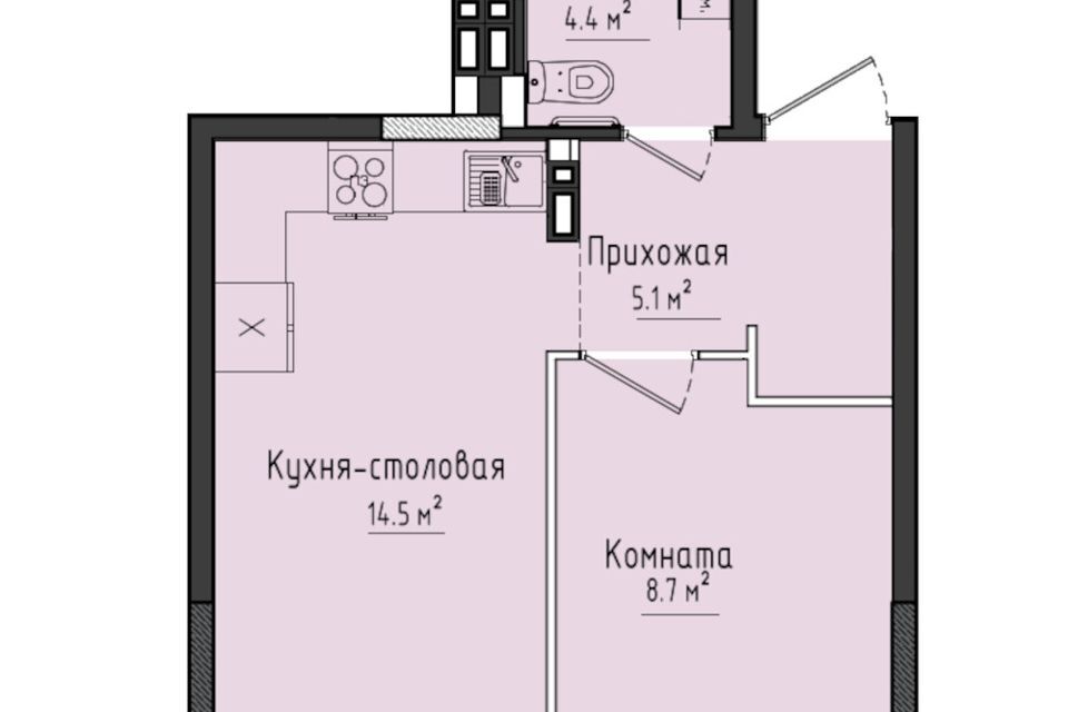 квартира Жилой комплекс Город оружейников, Завьяловский район, Первомайский фото 1