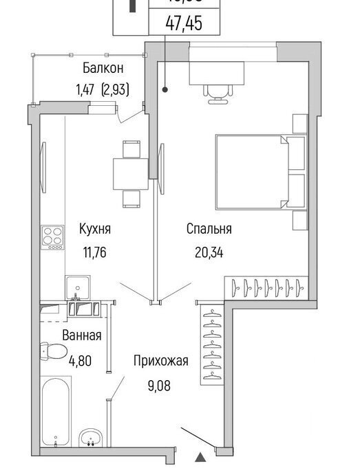 квартира г Красногорск Павшино жилой комплекс Рига Хиллс, к 1 фото 1