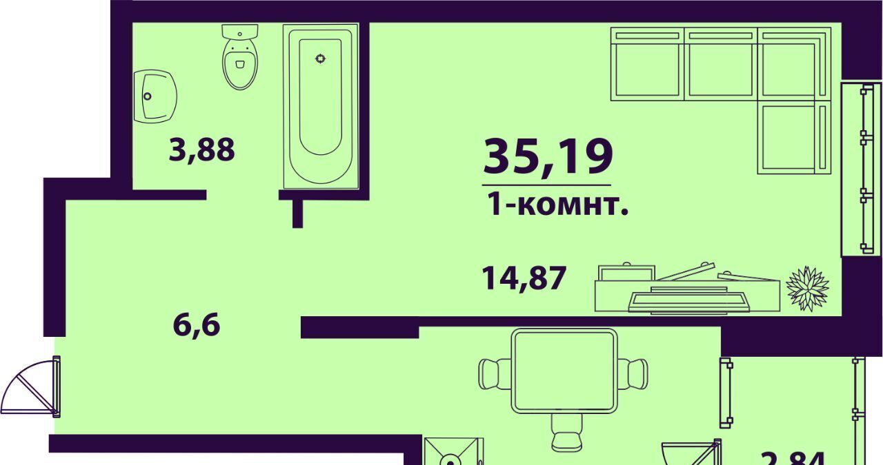 квартира г Ульяновск р-н Заволжский ул Народного учителя Латышева 5 фото 1