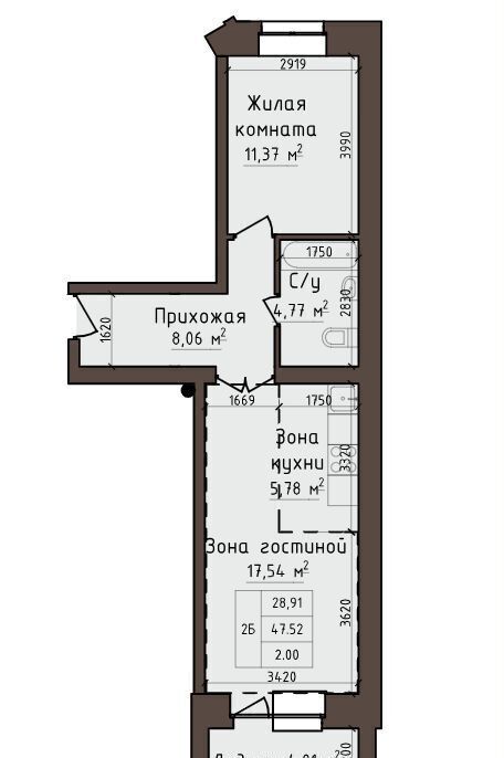 квартира г Абакан ул Авиаторов 1д фото 3