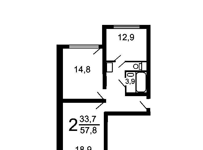 квартира г Москва метро Митино ул Митинская 33к/2 фото 2