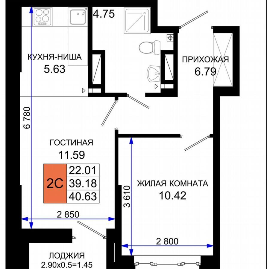 квартира г Ростов-на-Дону р-н Октябрьский пер Элеваторный 6/2б фото 2