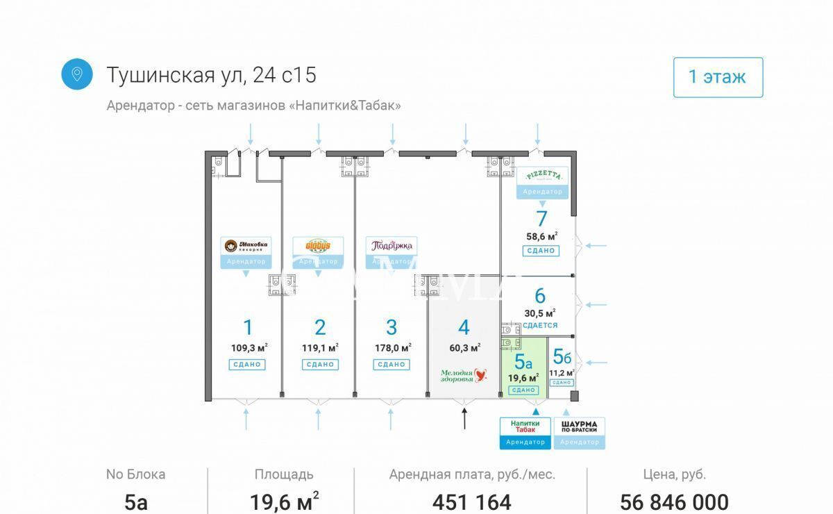 свободного назначения г Москва метро Тушинская ул Тушинская 24с/15 фото 9