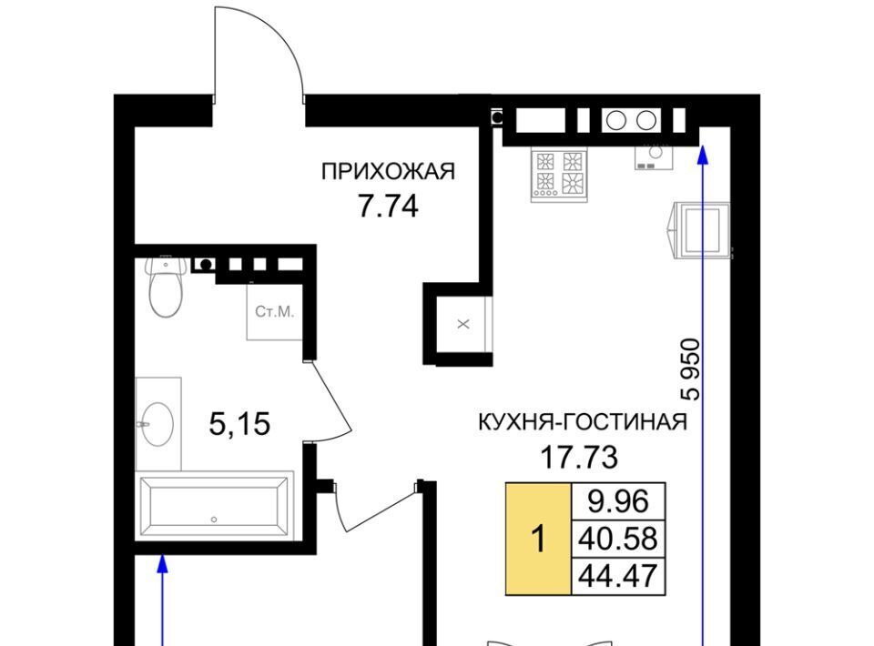 квартира р-н Гурьевский г Гурьевск ЖК «Включи» фото 1