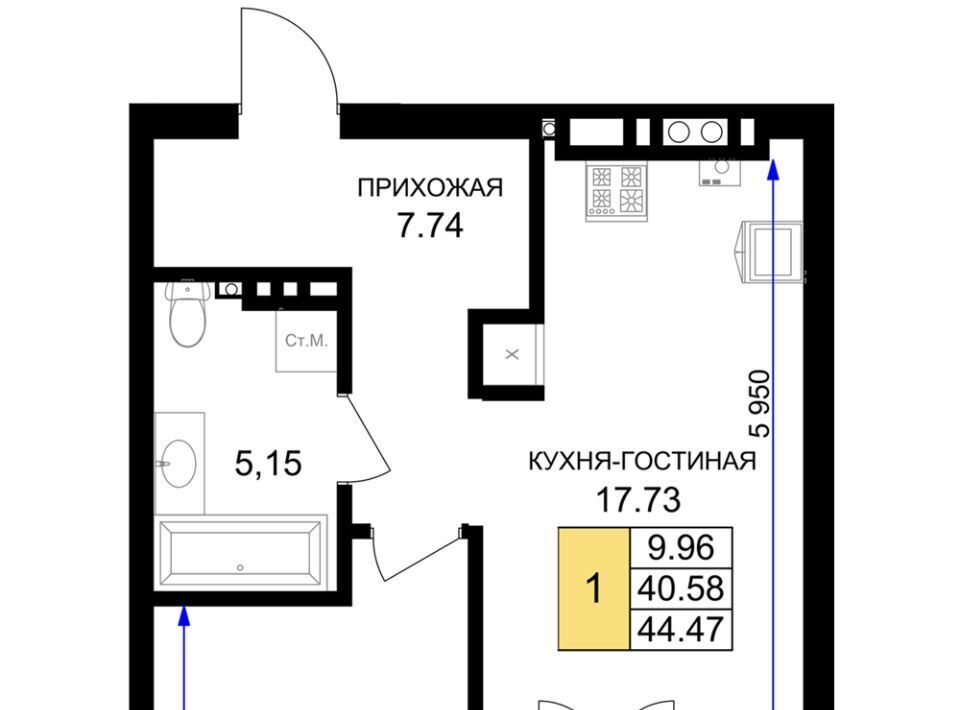 квартира р-н Гурьевский г Гурьевск ЖК «Включи» фото 1