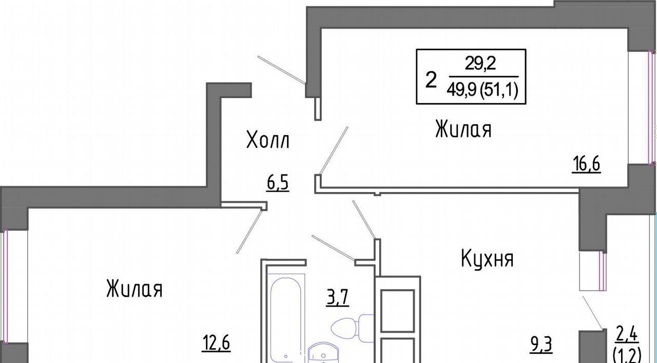 квартира г Красногорск ул. Луговая, д. 13 фото 1