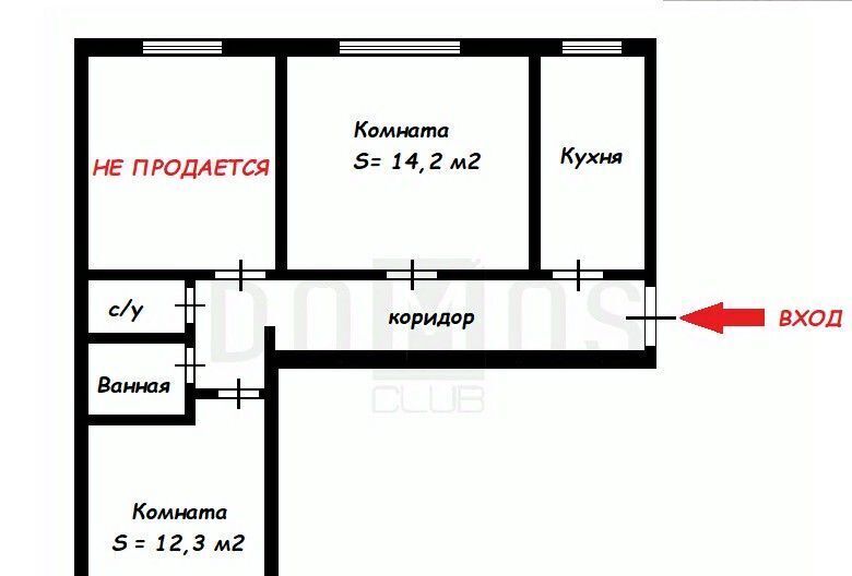 комната г Екатеринбург р-н Верх-Исетский Чкаловская ул Ясная 34/2 фото 1