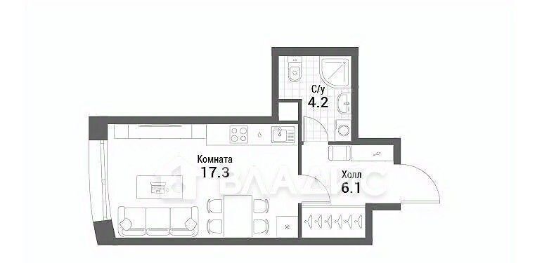 квартира г Москва метро Технопарк ЖК Нагатино Ай-Ленд к 1 фото 1