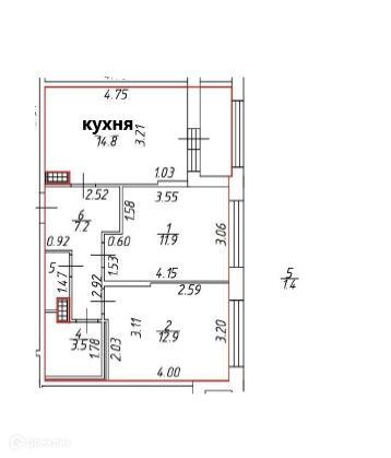 квартира г Санкт-Петербург Выборгская сторона ул Грибалёвой 9к/1 Выборгский фото 2