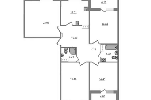 квартира Южное Кудрово дом 54 квартал «Вена» Заневское городское поселение фото