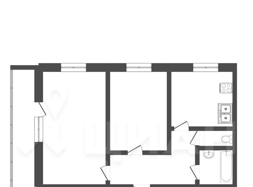 квартира г Москва метро Жулебино ул Генерала Кузнецова 26к/2 фото 2