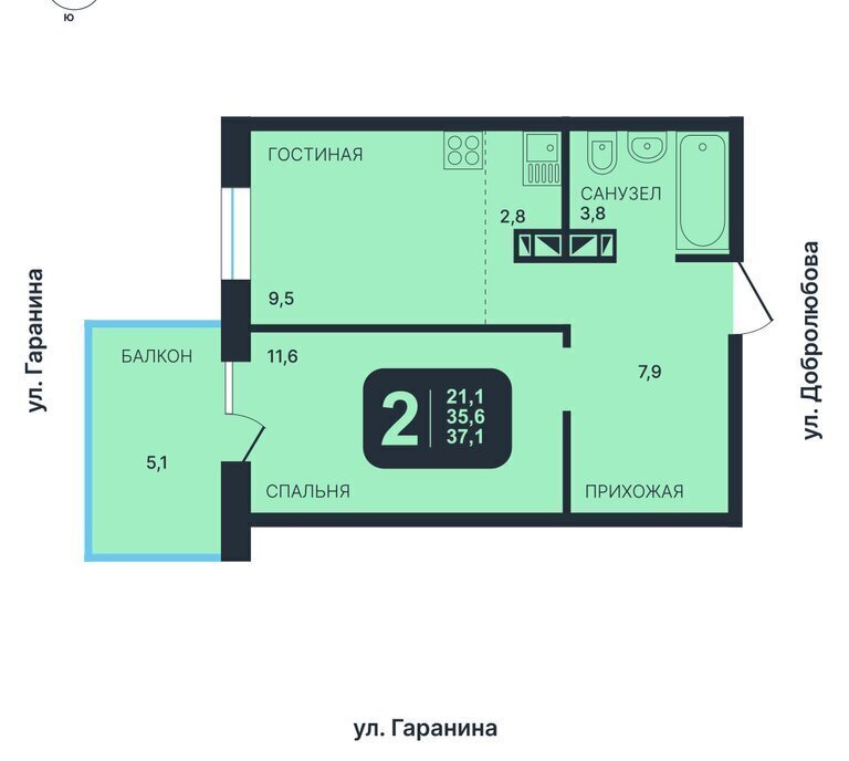 квартира г Новосибирск Золотая Нива ул Гаранина фото 1