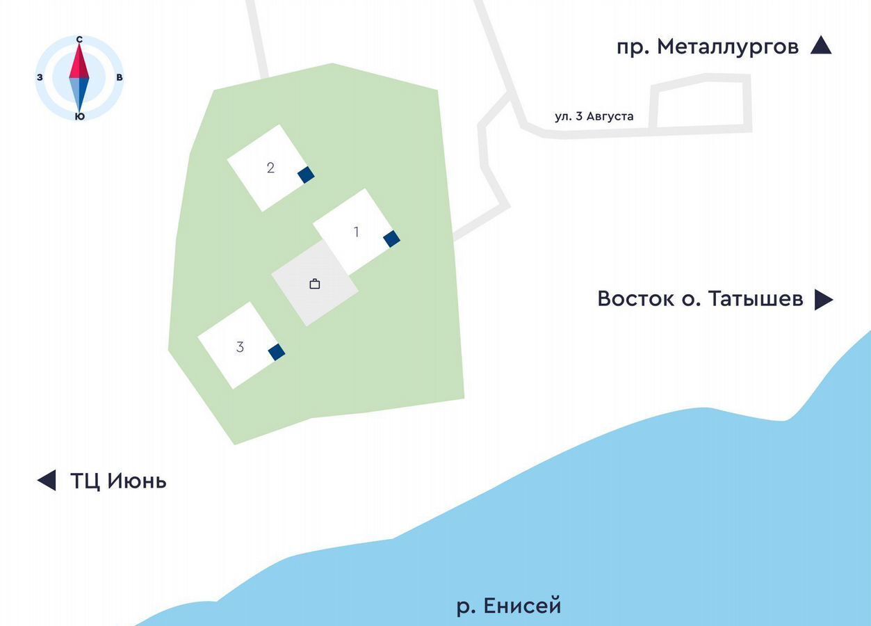 квартира г Красноярск р-н Советский ул 3-я Краснодарская 2 ЖК «АйвазовSKY» фото 3