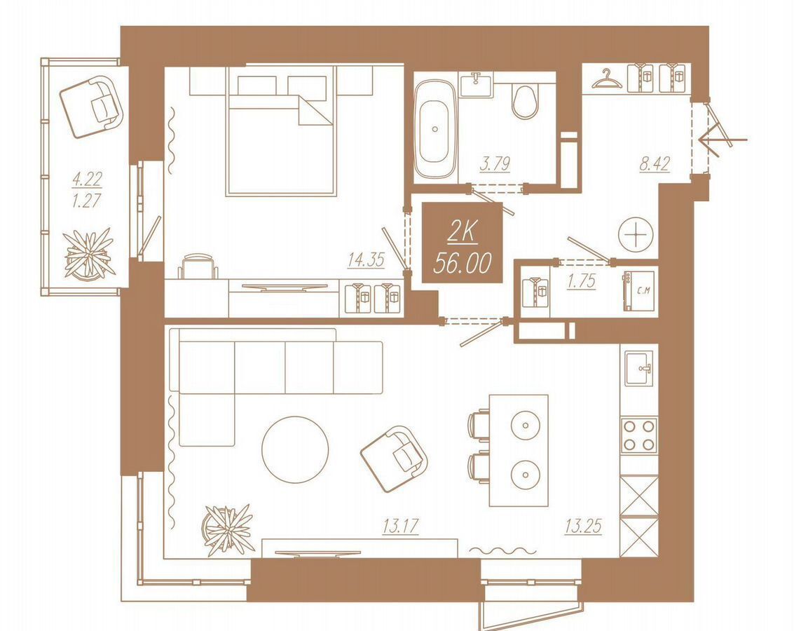 квартира г Красноярск р-н Советский ул 3-я Краснодарская 2 фото 1