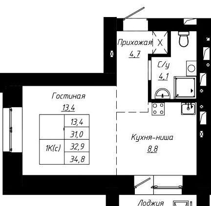 квартира г Барнаул р-н Центральный ул Чернышевского 189 корп. 1 фото 1