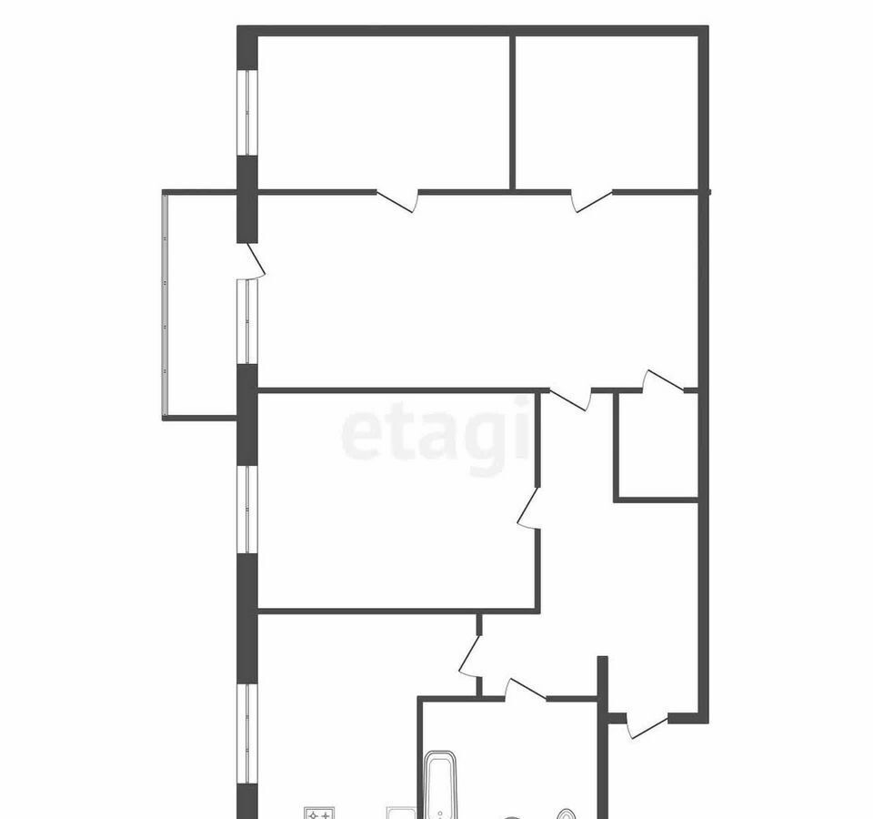 квартира г Красноярск р-н Кировский ул Семафорная 435 фото 32