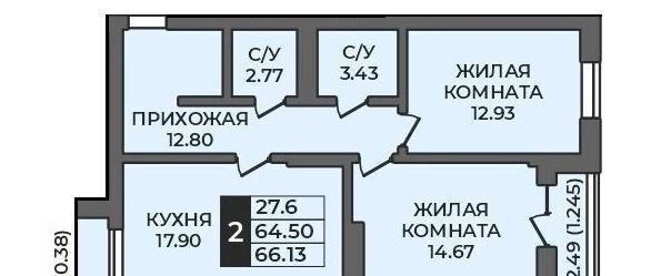 квартира г Оренбург р-н Ленинский ул Ильи Глазунова 8/2 фото 9