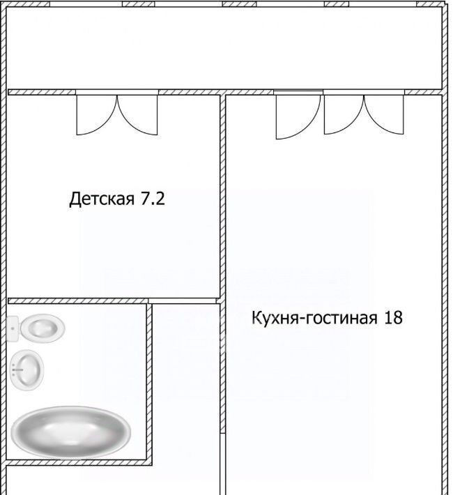 квартира г Томск р-н Ленинский ул Береговая 25 фото 2